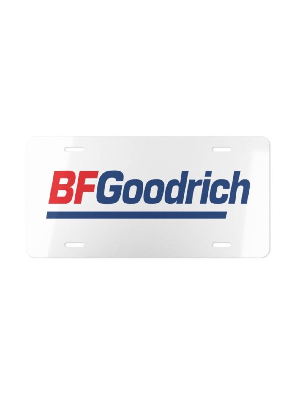 BF Goodrich Tires Logo Vanity License Plate New Performance Racing Tag USA
